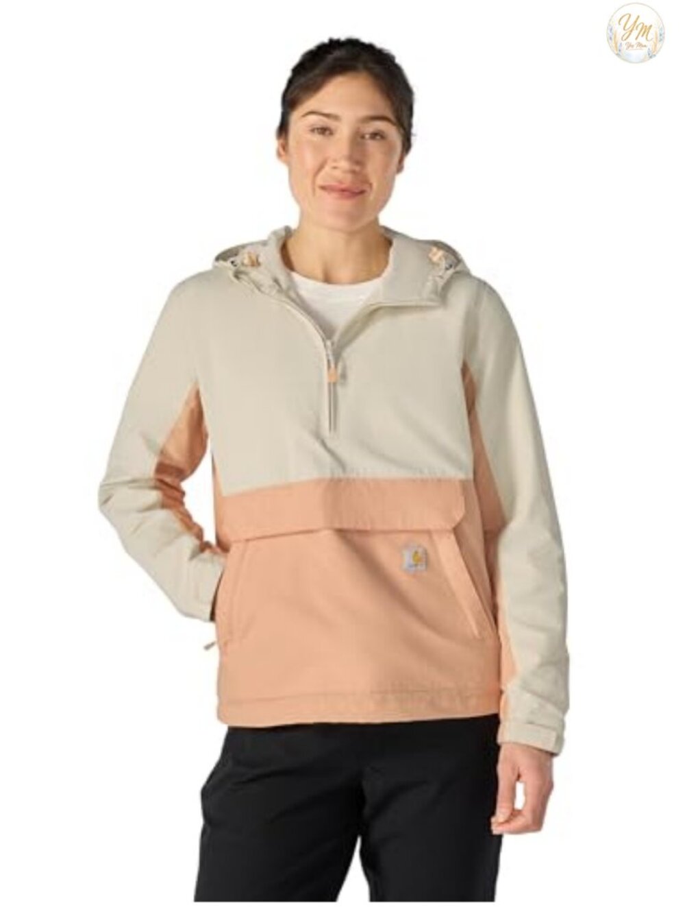 Nylon Anorak Jacket Lightweight Packable Water Repellent Windproof Long Sleeve